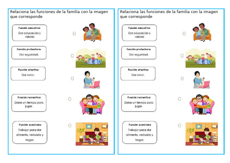 Ficha Funciones de La Familia | PDF