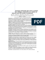 Produccion de Anticuerpos Policlonales IgG Contra La Proteina Iduronato-2-Sulfato Sulfatasa y Desarrollo de Un Sistema de Deteccion para IDS Humana Ante