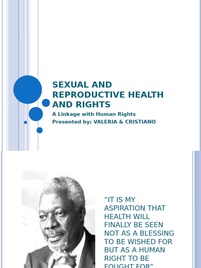 Sexual and Reproductive Health and Rights | PDF