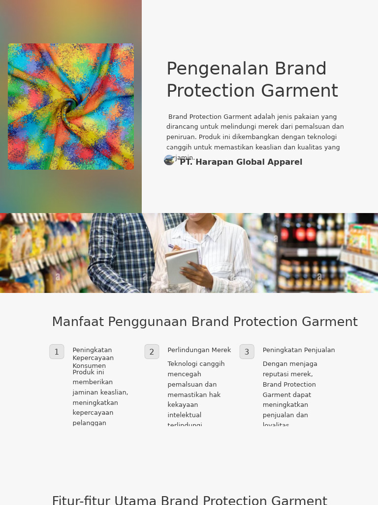 Pengenalan Brand Protection Garment | PDF