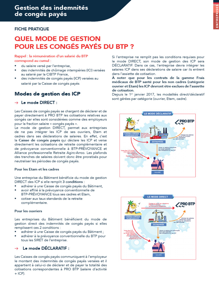 Gestion Des Indemnites de Conges Payes | PDF