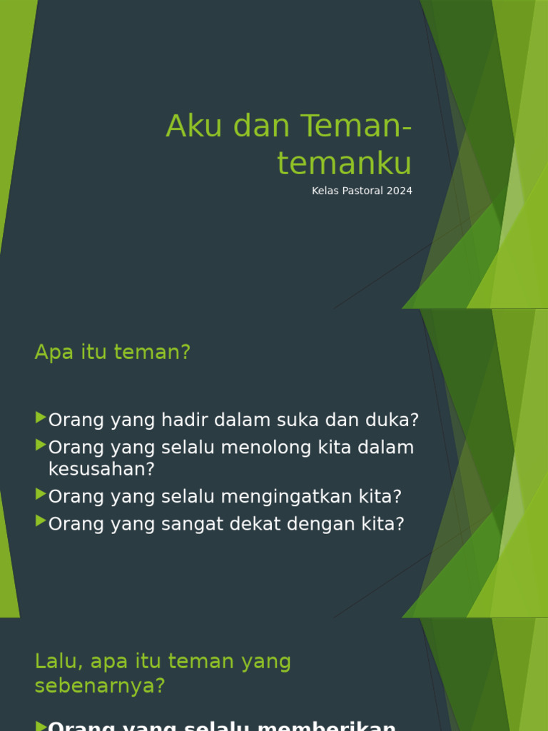 Aku Dan Teman-Temanku | PDF