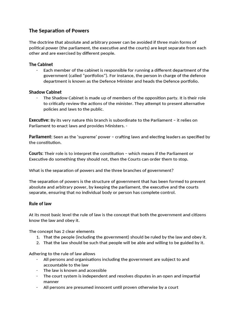 The Separation Of Powers Pdf – Separation Of Powers Uk Pdf – FIHIDU