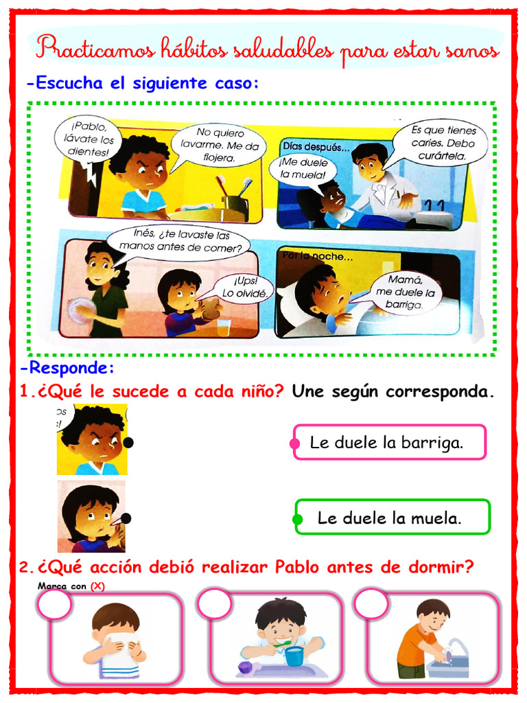 F PRACTICAMOS HÁBITOS SALUDABLES PARA ESTAR SANO | PDF