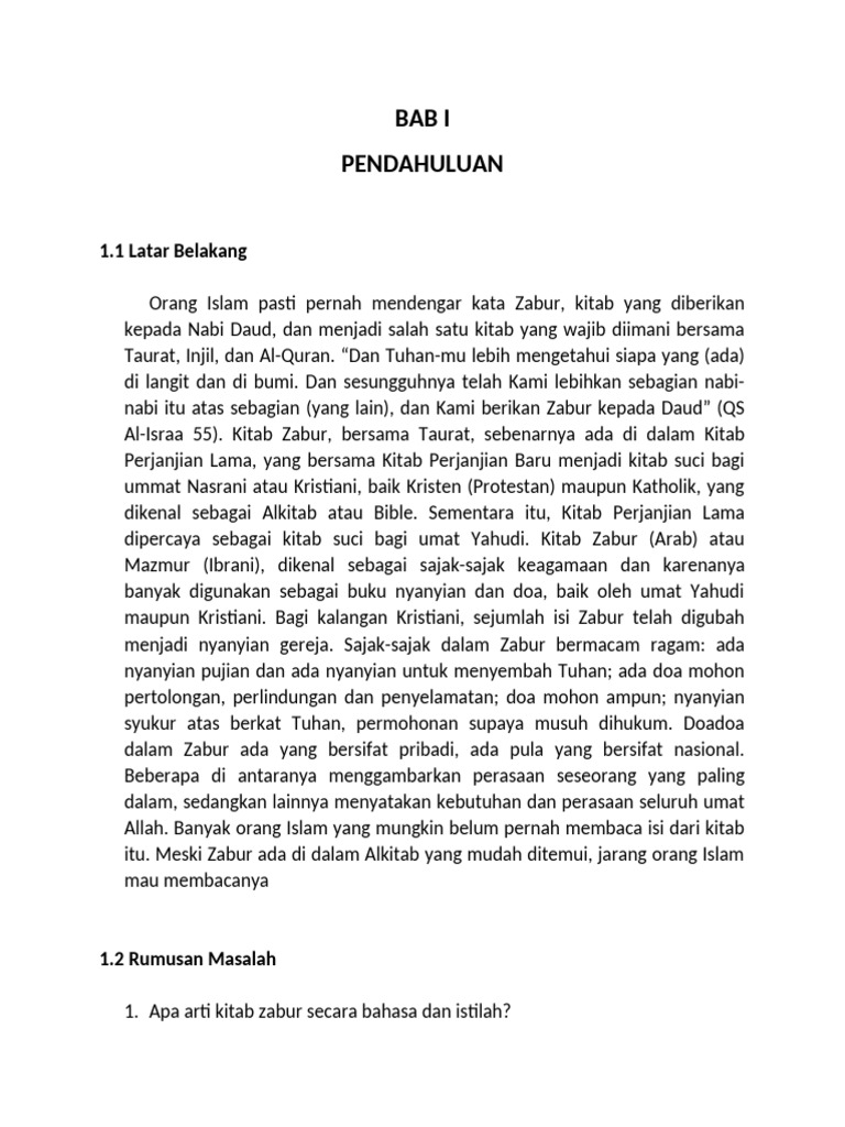 Kitab Zabur | PDF
