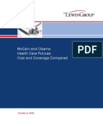 McCain and Obama Health Care Policies - Cost and Coverage Compared (the Lewin Group)