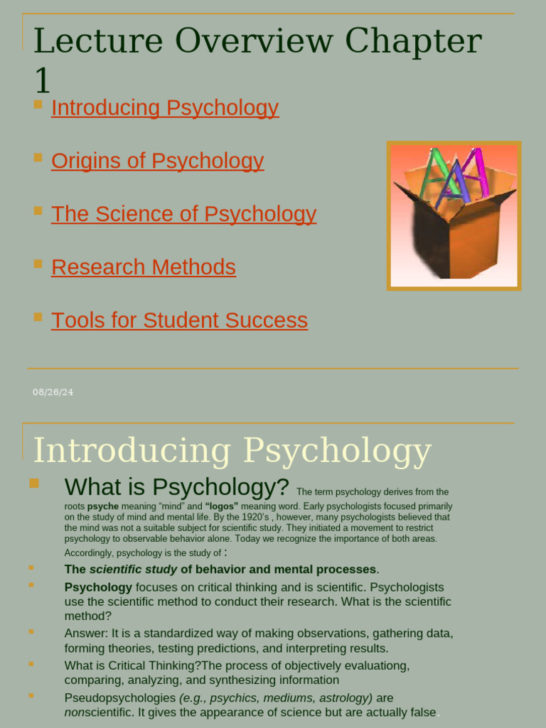 Chapter 1 Powerpoints | PDF