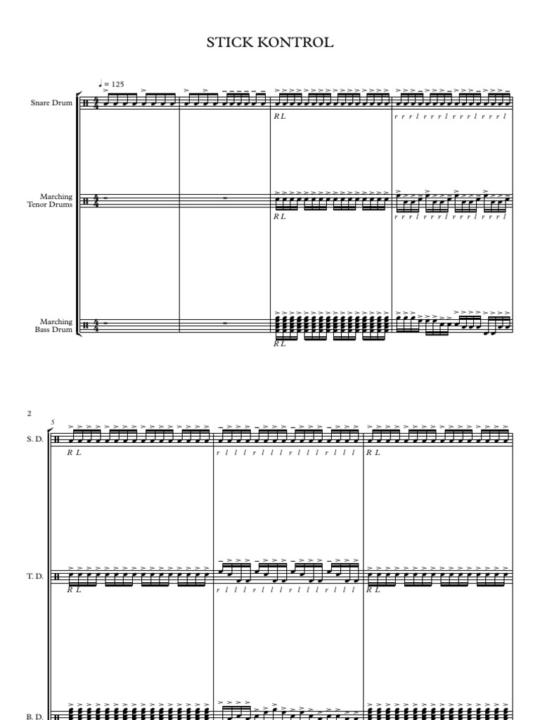 Stick Kontrol - Score and Parts - 104823 | PDF