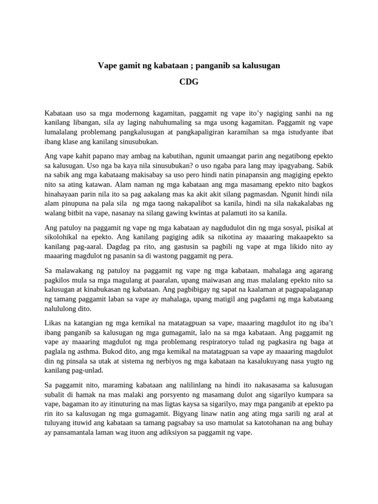 Vape Pdf
