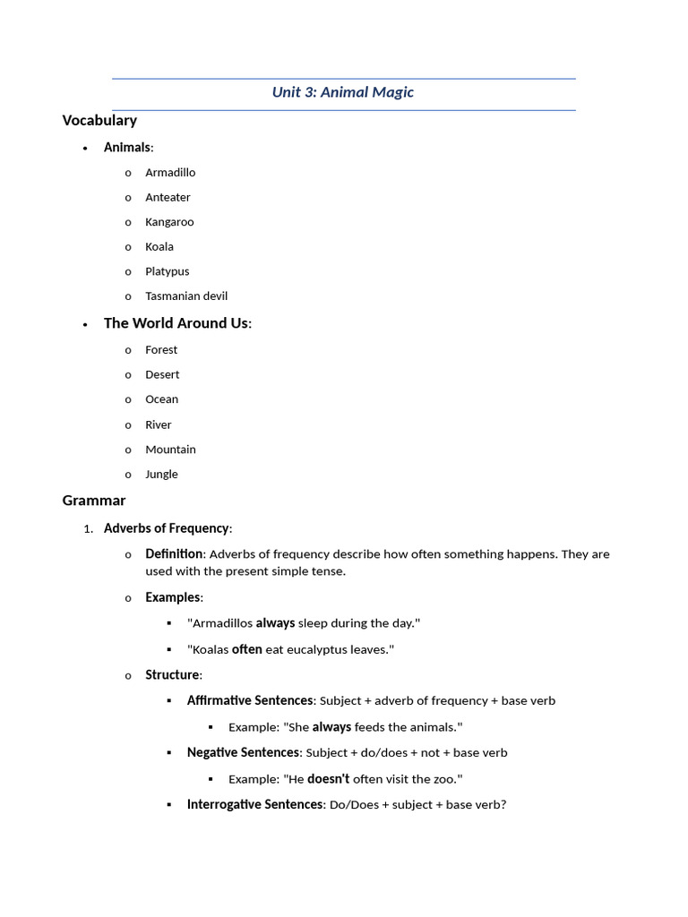 Resumen Para Cocho Unid 3 A 10 01 Students Book Www Frenglish Ru