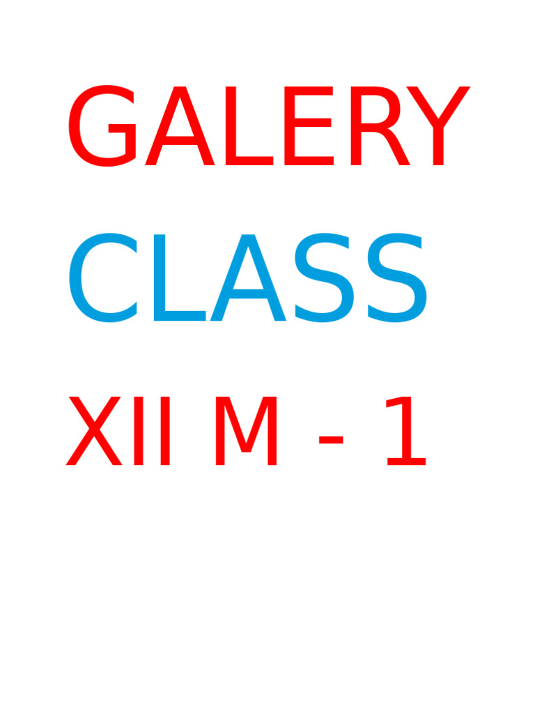 Galery class pdf