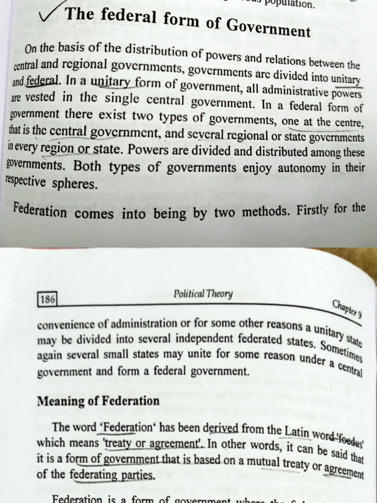 Federal Govt Notes | PDF