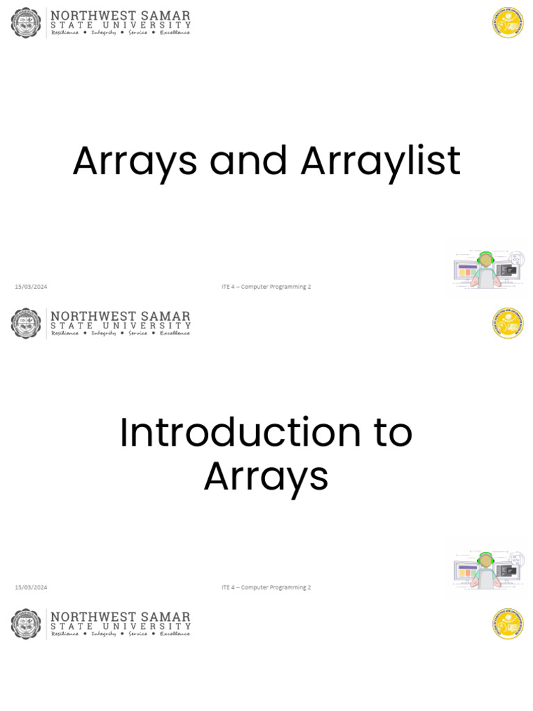 Module 4 Arrays and Arraylist | PDF