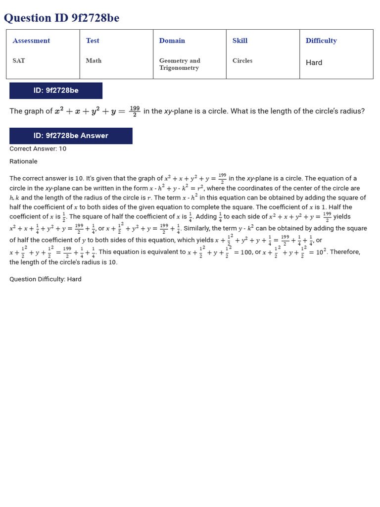 Ans Geometry Set 1 Hard | PDF