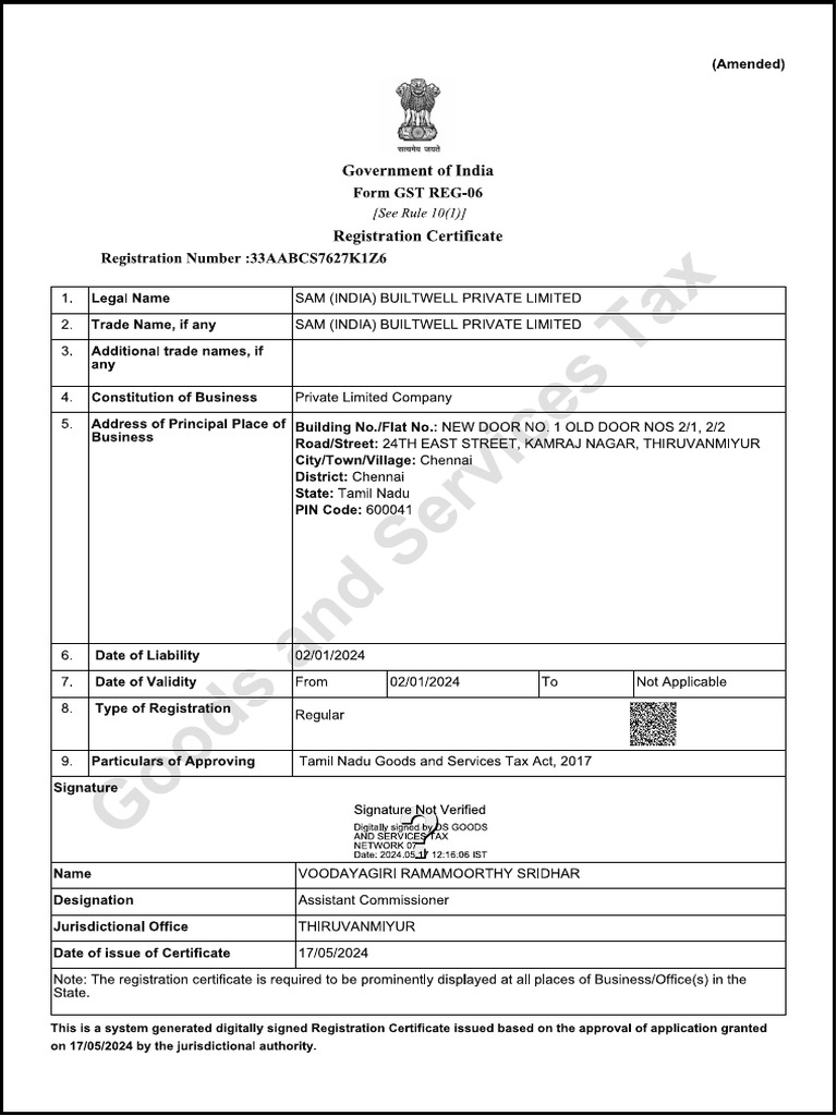 Tamilnadu gstin updated pdf