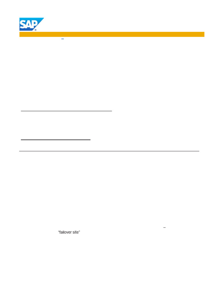 SAP intelligence overview