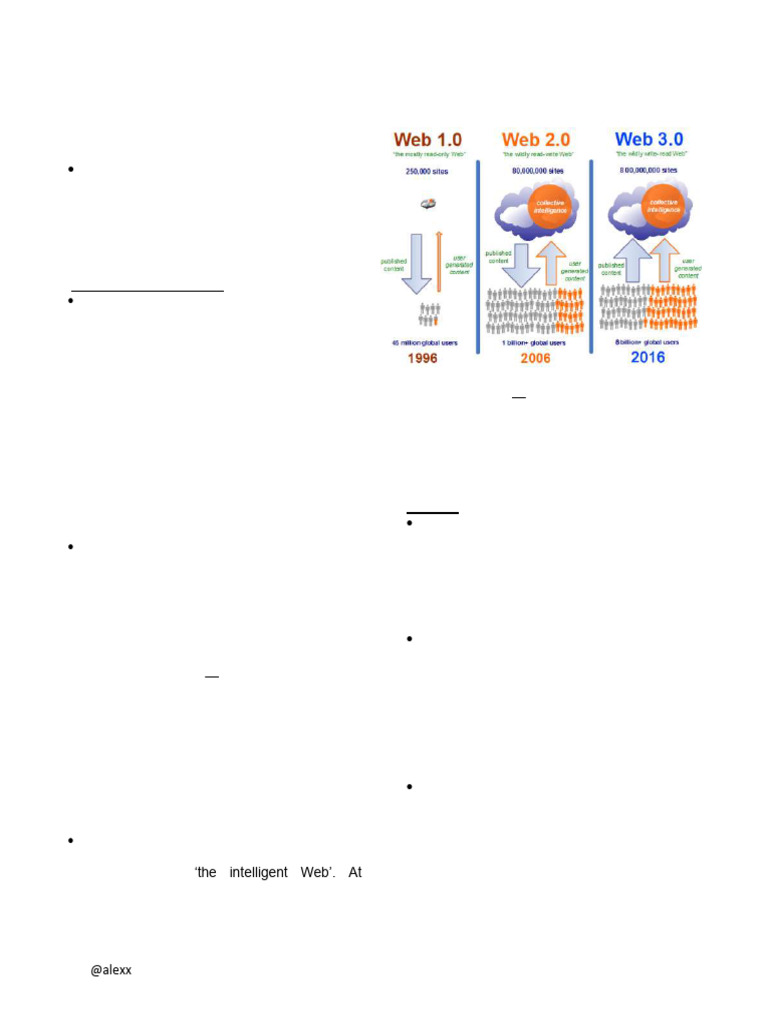 Evolution of Web Technologies: 1.0 to 3.0 | PDF | World Wide Web ...