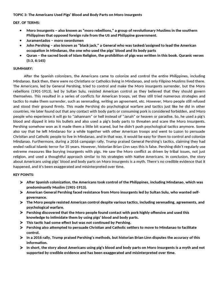 Riph Reviewer (Prelims) | PDF