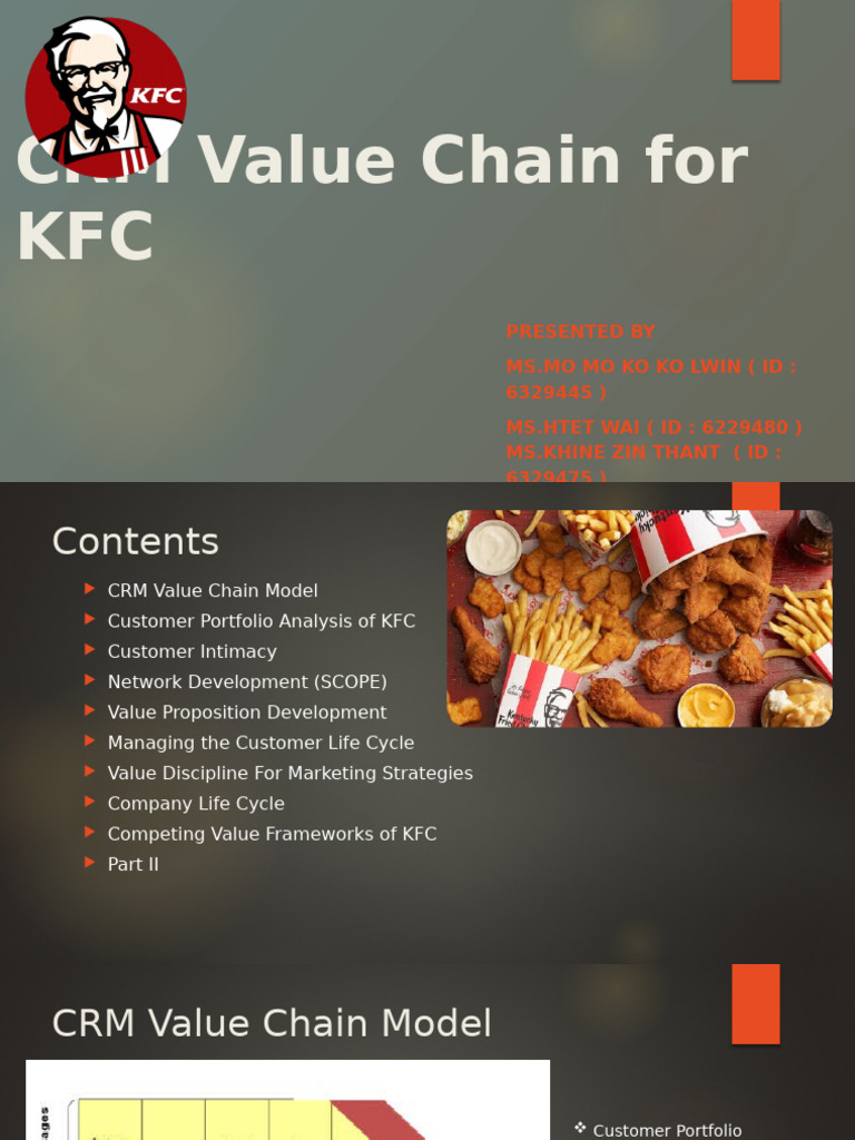 KFC CRM Value Chain Analysis | PDF | Fast Food | Brand