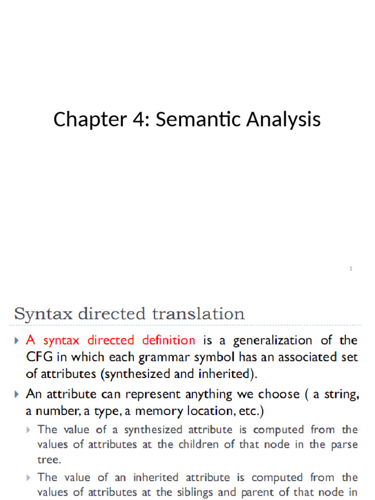 Chapter 4 5 and 6 Semantic Type and Intermediate Code 2021 | PDF