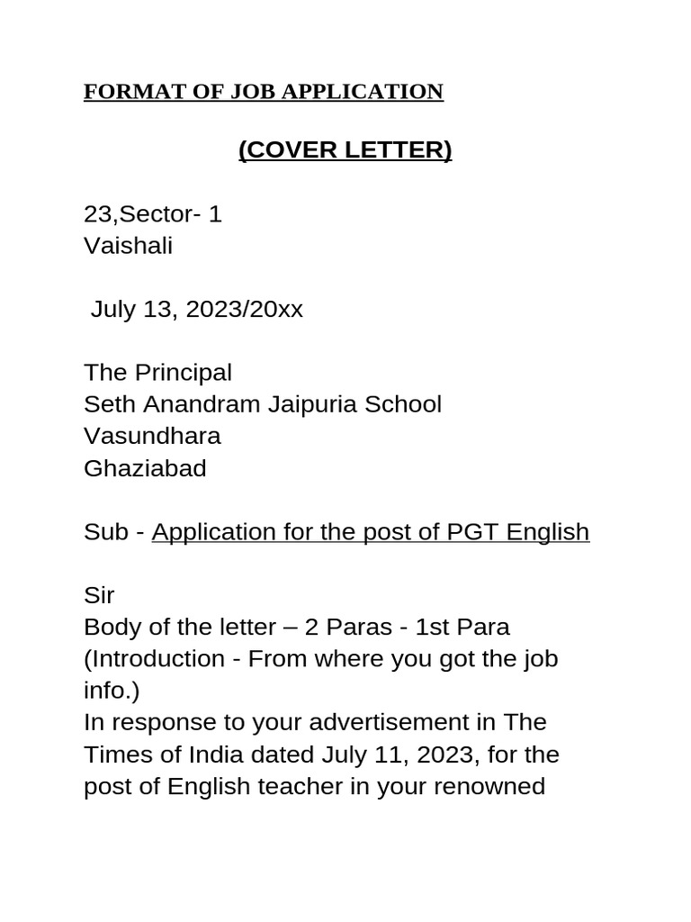 Job Application Work | PDF