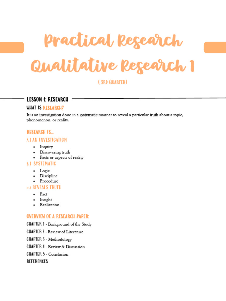 Practical Research (Complete) | PDF