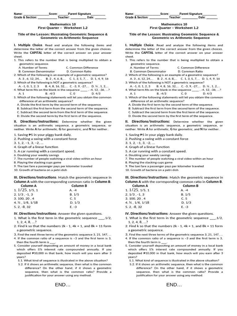 Written work no 1 2 math 10 berdan pdf