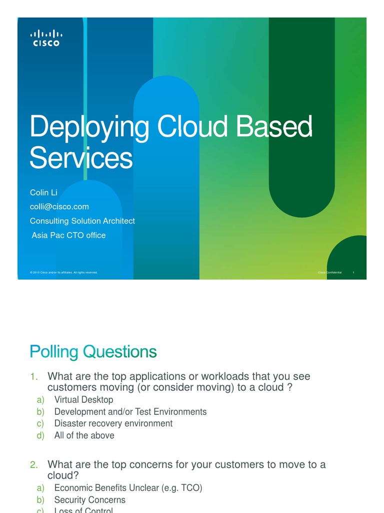 Deploying Cloud Based Deploying Cloud Based Services Services | PDF ...