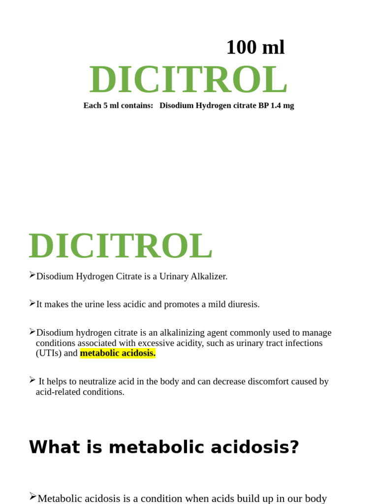 DICITRIOL | PDF