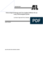 ARL-TR-3249 Meteorological Message and Test Analysis Software