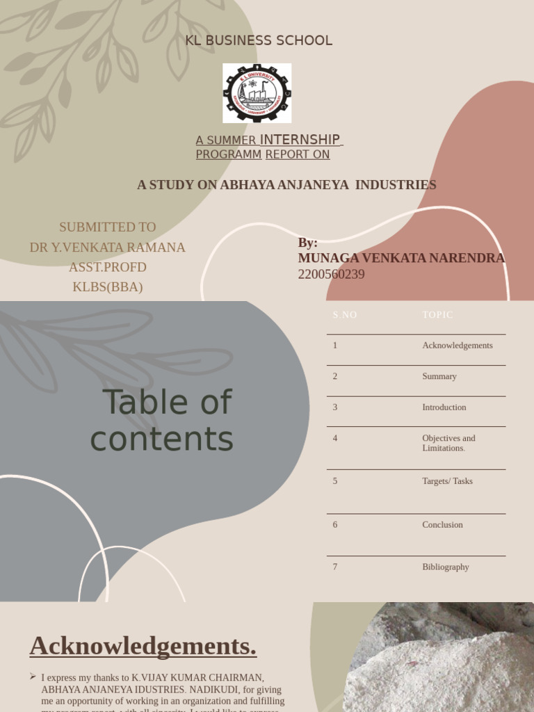 Sip Final Venky PP | PDF