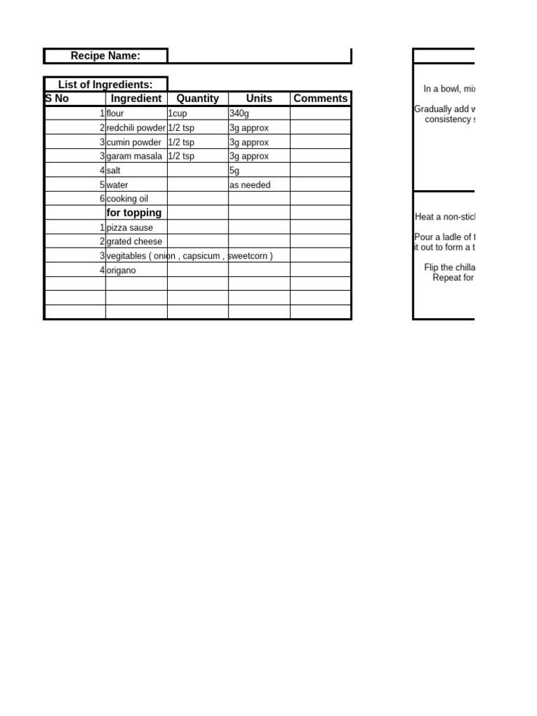 European Flour Contest II - Recipe | PDF