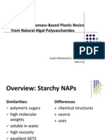 Development of Biomass-Based Plastic Resins From Natural Algal Polysaccharides
