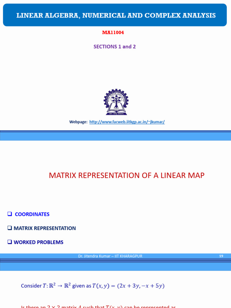 4 LA LinearTransformation 1L | PDF | Basis (Linear Algebra) | Linear Map