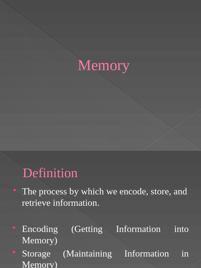 CH 6 Memory Final 23112023 112344am | PDF | Memory | Recall (Memory)