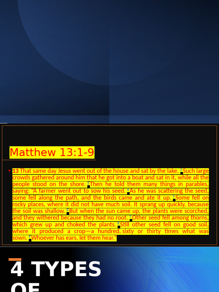 4 Types of Hearers | PDF