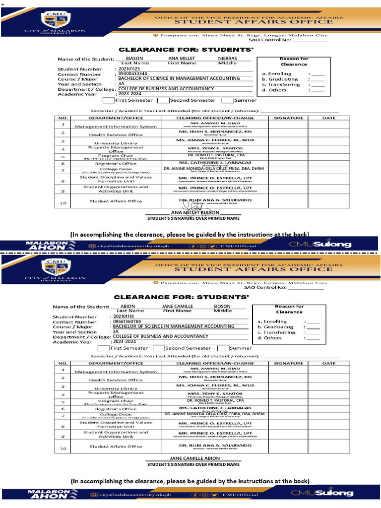 CLEARANCE | PDF