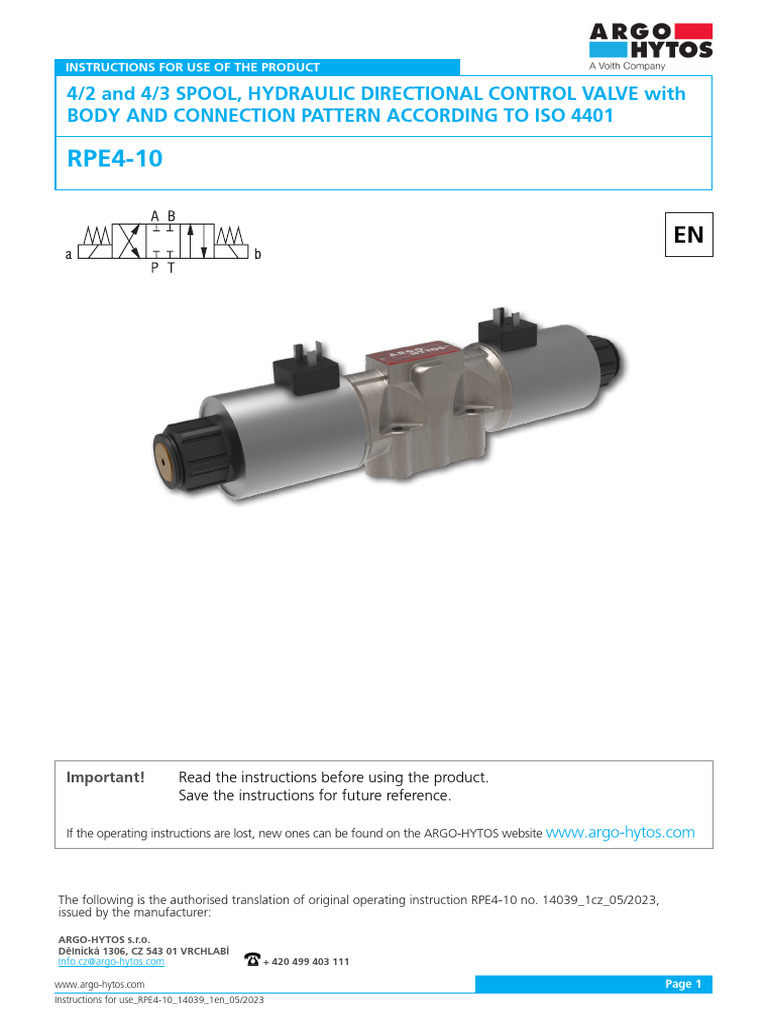 RPE4-10 Manual EN 14039 | PDF