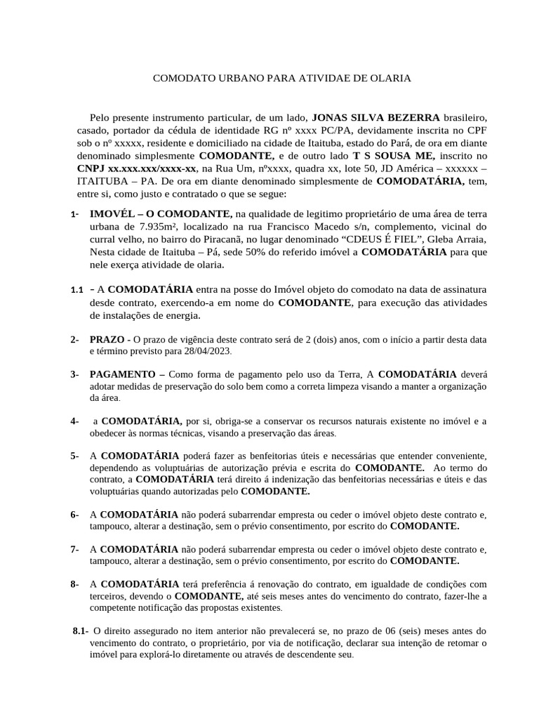Descubra o Segredo para Proteger os Seus Direitos no Campo com Contrato de Comodato Rural