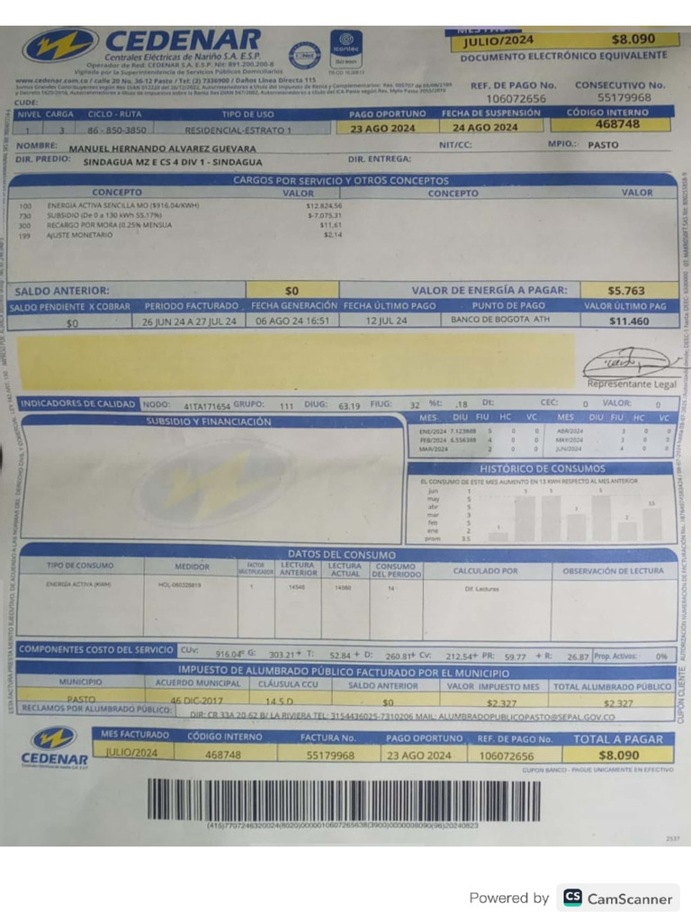 Recibo de Servicios | PDF