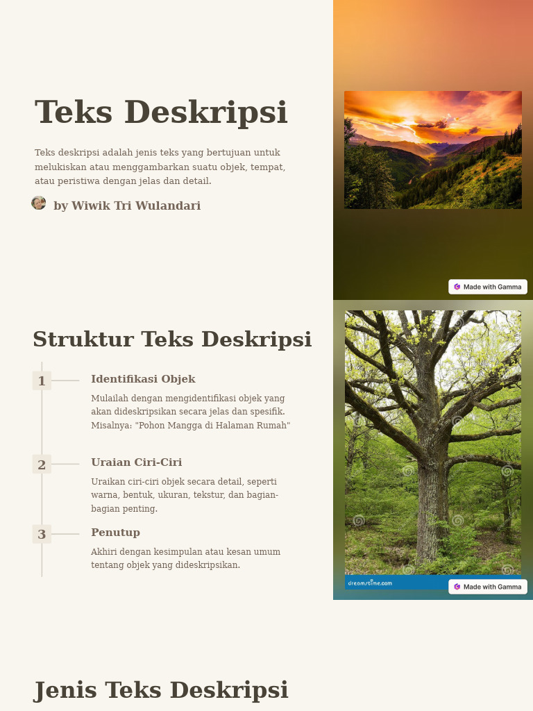 Teks Deskripsi | PDF