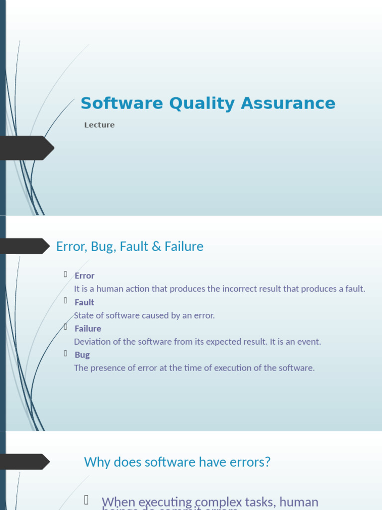Software Engg Week 12 Quality + Testing | PDF