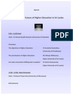 Agenda of The Seminar On The Future of Public Education