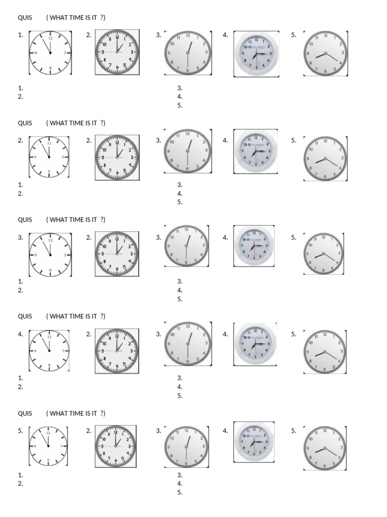 QUIS Time | PDF