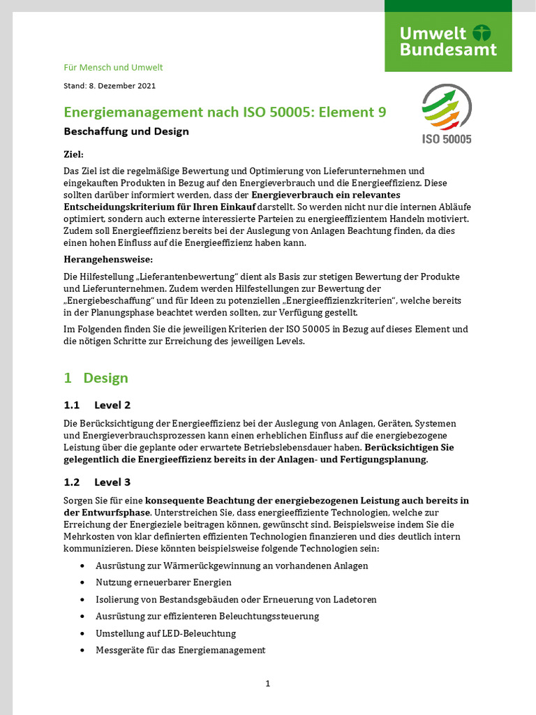 ISO 50005 - Element 9 | PDF