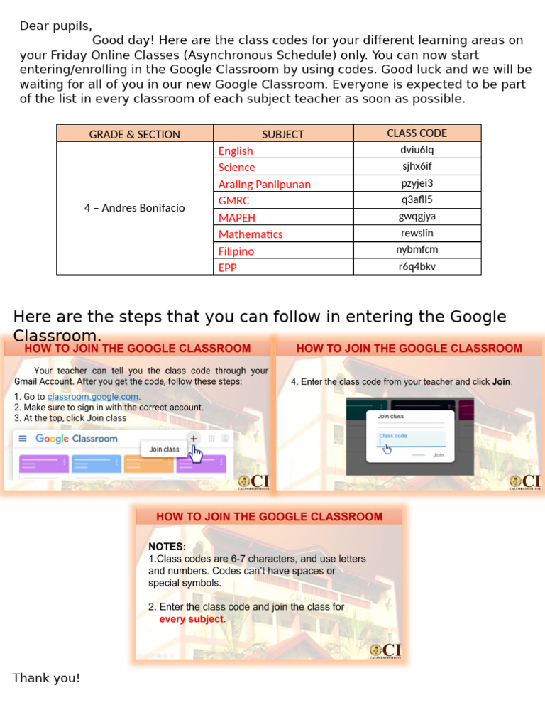 Google Classroom 2024 2025 | PDF