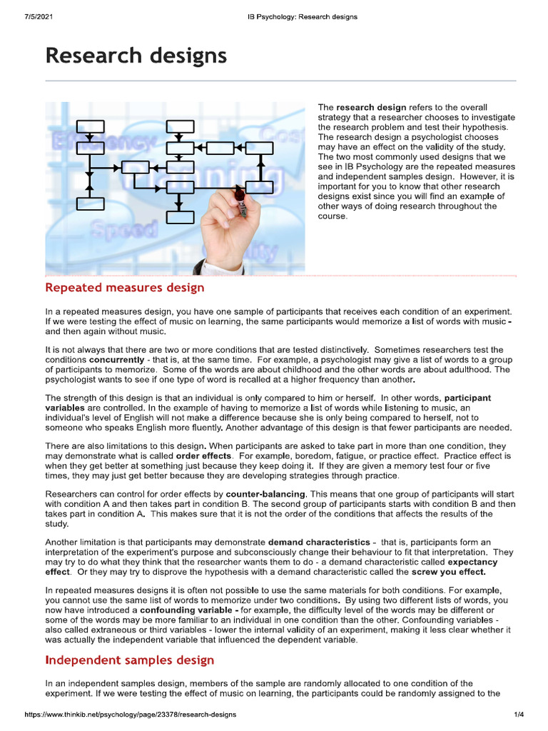 Research Designs | PDF