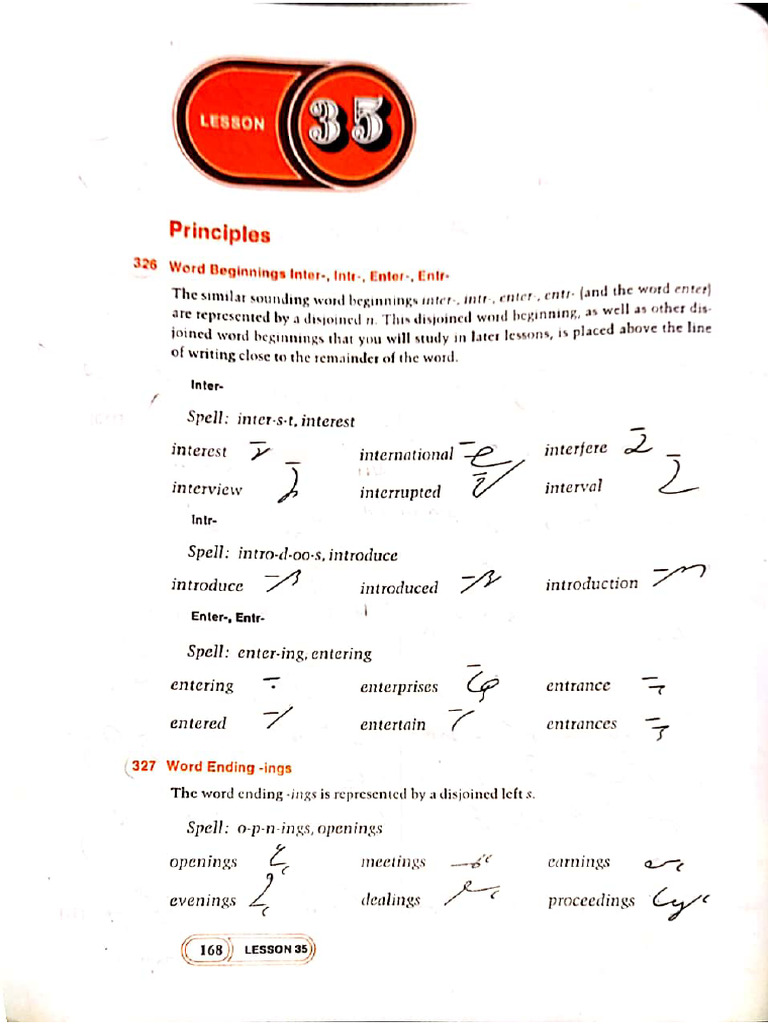 Shorthand 35 | PDF