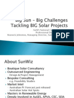 AUSES 2011 - Big Sun - Big Challenges - Warwick Johnston - SunWiz