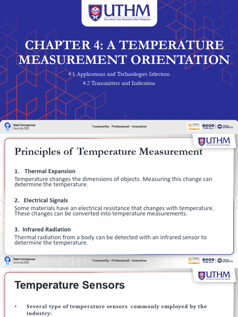 Temperature Measurement Guide | PDF | Thermocouple | Teaching Methods ...